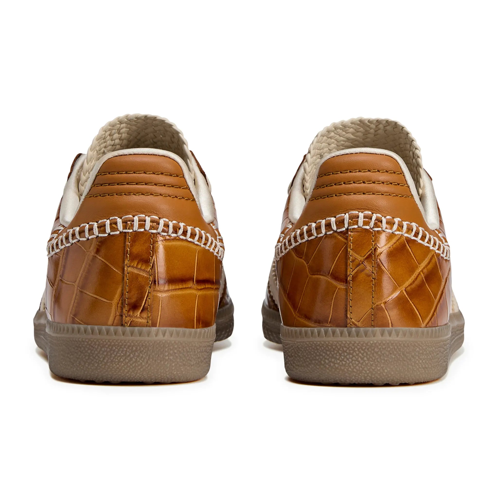 Back view of Adidas Samba Wales Bonner Brown Croc JH9826